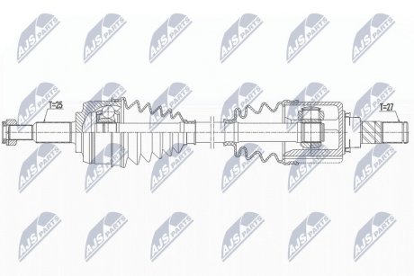 ПІВВІСЬ | RENAULT MEGANE III 2.0 09-, FLUENCE 2.0 10- /ЛІВ, ATM CVT/ NTY NPWRE164