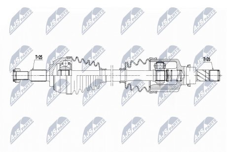 ПІВВІСЬ | RENAULT CLIO III 2.0I 16V 06-14 /ЛІВ/ NTY NPWRE168