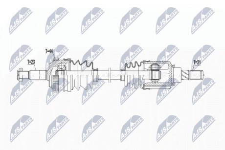 ПІВВІСЬ | RENAULT KANGOO 4WD 1.6,1.9DCI 01- /ЗАД,L=P/ NTY NPWRE201 (фото 1)