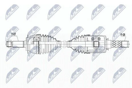 ПІВВІСЬ | SUBARU FORESTER AWD 2.0,2.0XT,2.5,2.0D 14-, XV AWD 14- /ПЕРЕД,Л/П/ NTY NPWSB015