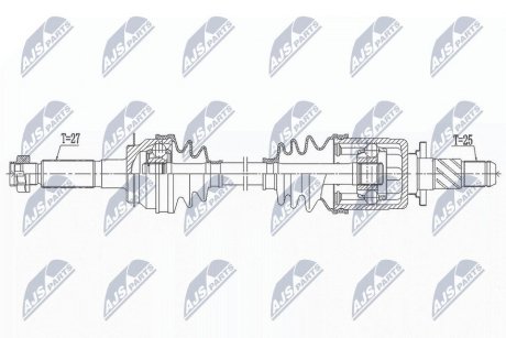 ПІВВІСЬ | SUBARU FORESTER AWD 13- /ЗАД,L=P,MTM,ATM/ NTY NPWSB033