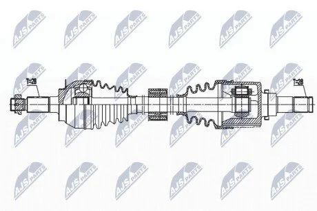 ПІВВІСЬ | SUZUKI SX4 S-CROSS 1.6DDIS 13-, VITARA 1.6DDIS 15- /ЛІВ/ NTY NPWSU040 (фото 1)