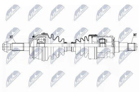 ПІВВІСЬ | TOYOTA 4WD HILUX 2.5D-4D,3.0D-4D 05-15 /ПЕРЕД,LEWA=PRAWA/ NTY NPWTY081 (фото 1)