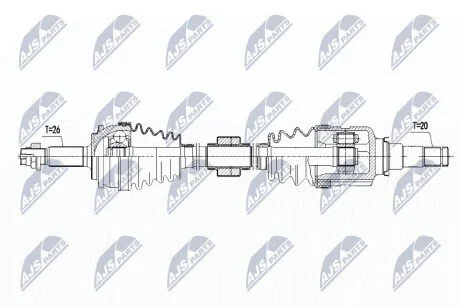 Піввісь NTY NPWTY087