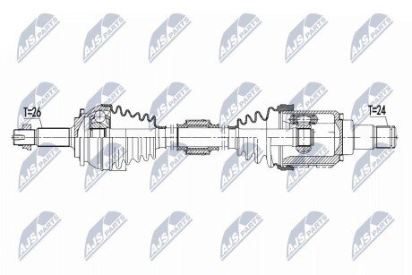 ПІВВІСЬ | TOYOTA PRIUS 1.8HYBRID 09.2015-, PRIUS 1.8HYBRID PLUG-IN 16- /ЛІВ/ NTY NPWTY096 (фото 1)