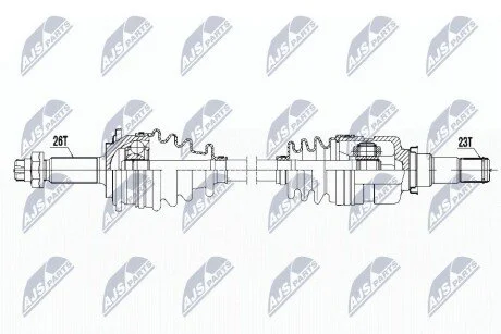 ПІВВІСЬ | TOYOTA YARIS 1.0,1.3 06-11 /ПРАВ,MTM/ NTY NPWTY113