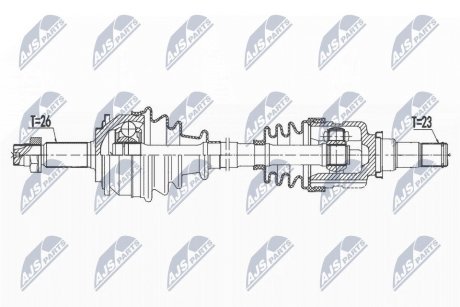 ПІВВІСЬ | TOYOTA YARIS 1.3 11- /ЛІВ/ NTY NPWTY163 (фото 1)