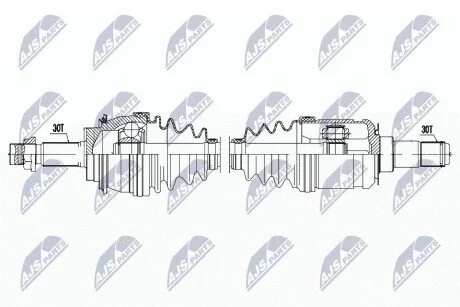 ПІВВІСЬ | TOYOTA LAND CRUISER J150 4.0,3.0D-4D 09-17, FJ CRUISER 4.0 06-10, 4RUNNER 4.0 09-, TACOMA 04-, LEXUS GX460 4.6 09-/ПЕРЕД,L=P/ NTY NPWTY177