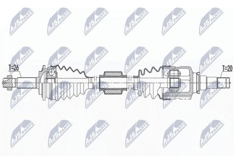 ПІВВІСЬ | TOYOTA YARIS 1.5HYBRID 12- /ПРАВ,ATM/ NTY NPWTY185