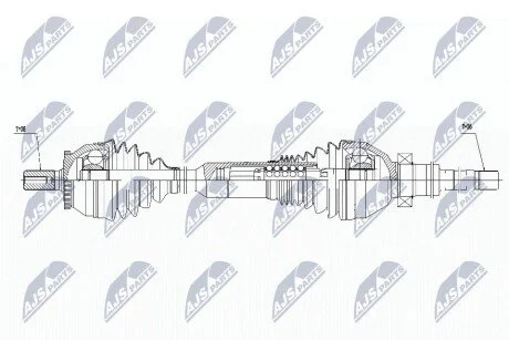Піввісь NTY NPWVV016
