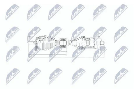 Піввісь NTY NPWVV043 (фото 1)