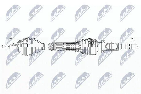 ПІВВІСЬ | VOLVO AWD XC60 3.2V6 09-15, 3.0T6 08-15, 2.0D3/D4 10-14 /ПРАВ,ATM TF-80SC/ NTY NPWVV058 (фото 1)