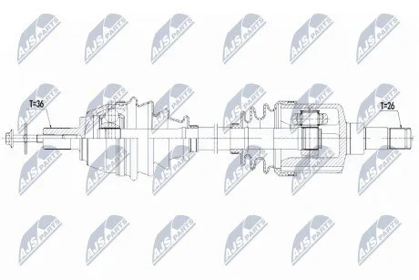 ПІВВІСЬ | VOLVO ENG.1.6D2 S40II 10-12, V50 10-12, C30 10-12 /ЛІВ,MTM 6/ NTY NPWVV123