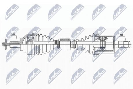 ПІВВІСЬ | VOLVO S40II/V50 2.4,T5,D5 04-, C30 2.4,T5,D5 06-, C70II 2.4,T5,D5 06- /ЛІВ,ATM/ NTY NPWVV139 (фото 1)