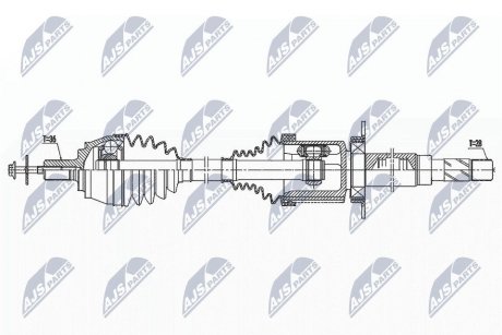 ПІВВІСЬ | VOLVO V40 D2 15-19, D3/D4 12-19, T3/T4 15-19 /ПРАВ,MTM/ NTY NPWVV140