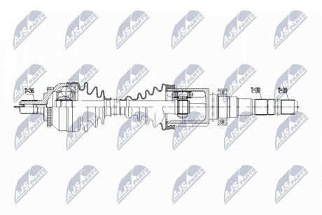 ПІВВІСЬ | VOLVO S80 2.9,T6 99-06 /ПЕРЕД,ПРАВ/ NTY NPWVV147