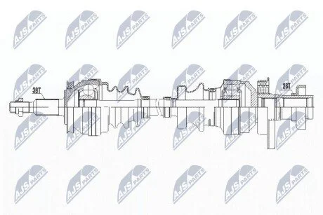Піввісь NTY NPWVW101