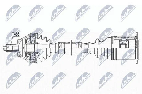 ПІВВІСЬ | VW PASSAT B8 2.0TDI 4MOTION 190KM 14-, ARTEON 17-, SKODA SUPERB III 2.0TDI 4X4 190KM 15-, KAROQ 2.0TDI 4X4 150KM 17-, AUDI Q3 35TDI QUATTRO 150KM/40TDI QUATTRO 190KM 18-, SEAT ATECA 2.0TDI 4DRIVE 190KM 16-, TARRACO 2.0TD NTY NPWVW185