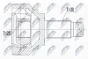 ШАРНІР РІВНИХ КУТОВИХ ШВИДКОСТЕЙ | BMW 3 E90/E91/E92/E93 325D,330D,330XD,335D 06-, 1 E81,E82,E87,E88 123D 06- /ЗАД,MTM/ NPZBM028