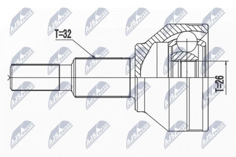 Шрус наружный 26*32 Dodge journey NTY NPZCH031 (фото 1)