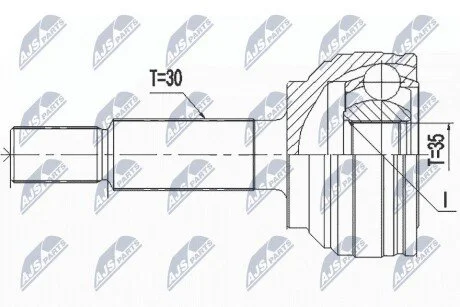 Автозапчасть NTY NPZCH034