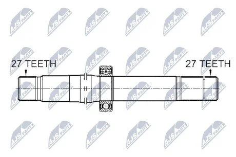 ПОЛУОСЬ NTY NWPME003
