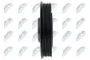 ШКІВ ВАЛУ | PEUGEOT/CITROEN/FIAT ENG.1.9D/2.0HDI BERLINGO/JUMPY 98-, C5 01-, DUCATO 01-, 206/306/406 99-, 307 00- NTY RKPPE000 (фото 3)