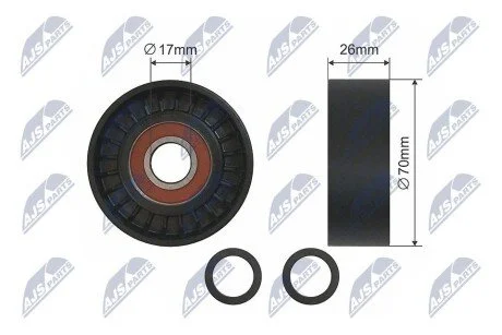 ROLKA NAPINACZA PASKA WIELOROWKOWEGO NTY RNKBM013 (фото 1)