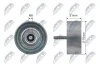 РОЛИК РУЧЕЙКОВОГО РЕМЕНЯ | CHEVROLET CAPTIVA, CAPTIVA SPORT, MALIBU, OPEL ANTARA, ASTRA J GTC, INSIGNIA A, INSIGNIA A COUNTRY, SAAB 9-3, 9-3X, 9-5 2.0/2.0ALK/2.4 01.08- RNKDW005