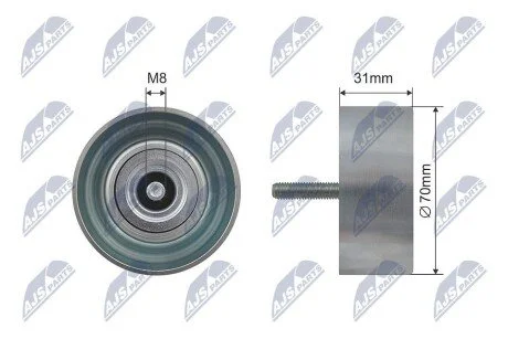 ROLKA NAPINACZA PASKA WIELOROWKOWEGO NTY RNKDW005