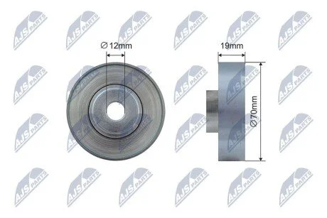 Фото 1 - ролик ручейкового ременя | suzuki baleno (eg,) 1.3, 1.3 16v, 1.6i 16v 95-02, grand vitara 2.0 hdi 01-06 NTY RNKSU017 РОЛИК РУЧЕЙКОВОГО РЕМЕНЯ | SUZUKI BALENO (EG,) 1.3, 1.3 16V, 1.6I 16V 95-02, GRAND VITARA 2.0 HDI 01-06 NTY RNKSU017 (фото 1)