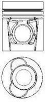 Поршень DAF 130.00 WS242M/268M/295M/315M NURAL 87-743400-50