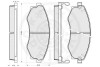 Гальмівні колодки, дискове гальмо (набір) Optimal 10130 (фото 3)