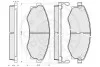 Гальмівні колодки, дискове гальмо (набір) Optimal 10130 (фото 3)