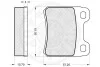Гальмівні колодки, дискове гальмо (набір) Optimal 12059 (фото 3)