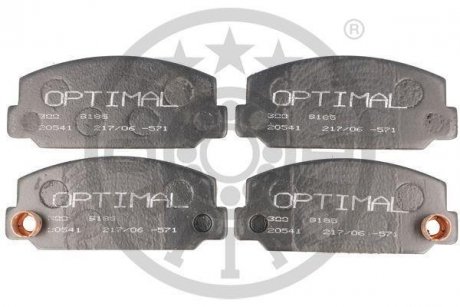 Гальмівні колодки, дискове гальмо (набір) Optimal 9185
