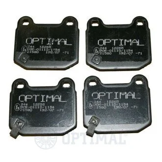 Колодки гальмівні (передні) Mitsubishi Lancer 95-13/Subaru Forester 12-/Impreza/Infiniti G III 99- Optimal BP12265