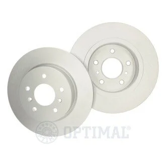 Диск гальмівний (задній) Nissan Qashqai II/ Renault Kadjar 13- (290x13) (з покриттям) (повний) Optimal BS9306C