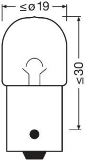 Автолампа 5W 12V BA15S OSRAM 5007ULT2BL (фото 1)