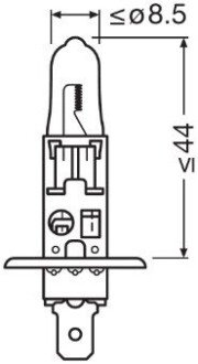 Автолампа галогенова 55W OSRAM 64150NBS-1BL (фото 1)