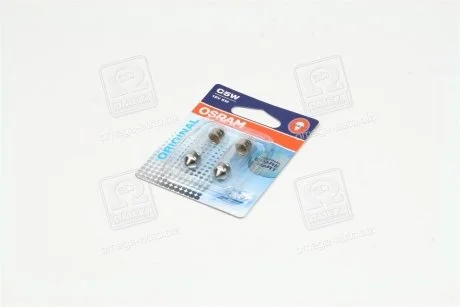 Лампа C5W; C5W 12V 5W SV8,5-8 2шт OSRAM 6418-02B