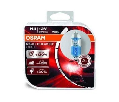 Лампочка 12V H4 60/55W +130% NIGHT BREAKER LASER P43T /KPL-2SZT/ DUO-PACK 64193NBL OSRAM 64193NBL-HCB (фото 1)