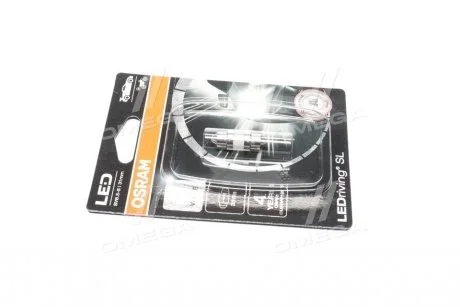 Лампа светодиодная LED (C5W (31 mm) 12V 1W 4000K) OSRAM 6438DWP-01B