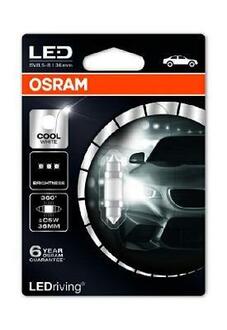 Лампа светодиодная LED cool white 6000K 1шт OSRAM 6498CW01B (фото 1)