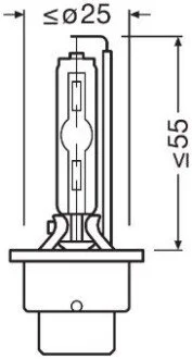 ЛАМПА D2S 85V 35W P32d-2 DUO XENARC ULTRA LIFE OSRAM 66240ULTHCB