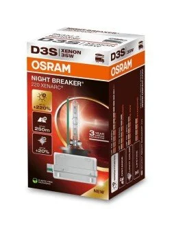 Лампа ксенонова D3S NIGHT BREAKER LASER (NEXT GEN) 35Вт, PK32d-5 (+220) OSRAM 66340XN2