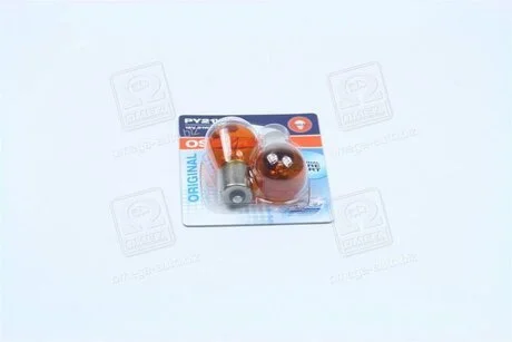Лампа PY21W; PY21W 12V 21W BAU15S 2шт OSRAM 7507_02B