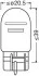 Автолампа 21/5W 12V W3X16Q (к/т 2 шт) OSRAM 7515-2BL (фото 2)