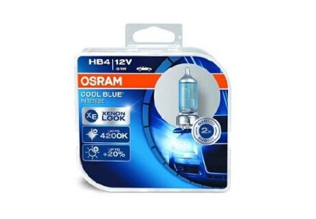 ЛАМПА HB4 12V 51W P22d Box COOL BLUE INTENSE OSRAM 9006CBIHCB (фото 1)