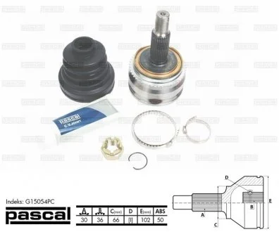 Шрус зовнішній PASCAL G15054PC